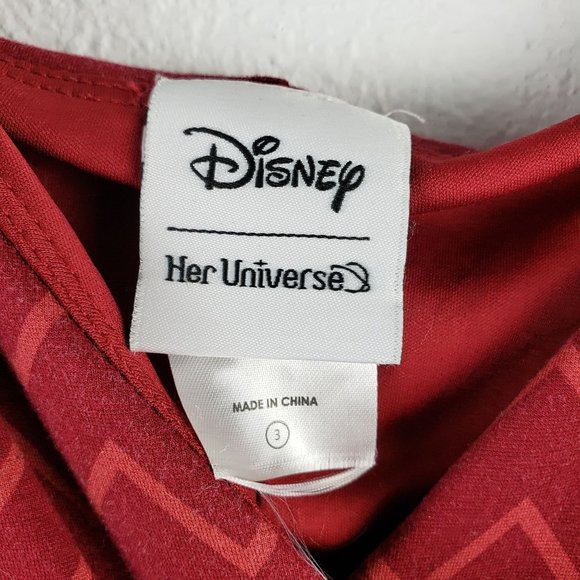 Torrid Her Universe Womens Size 3X Mary Poppins Red Cap Sleeve Dress - Picture 2 of 7